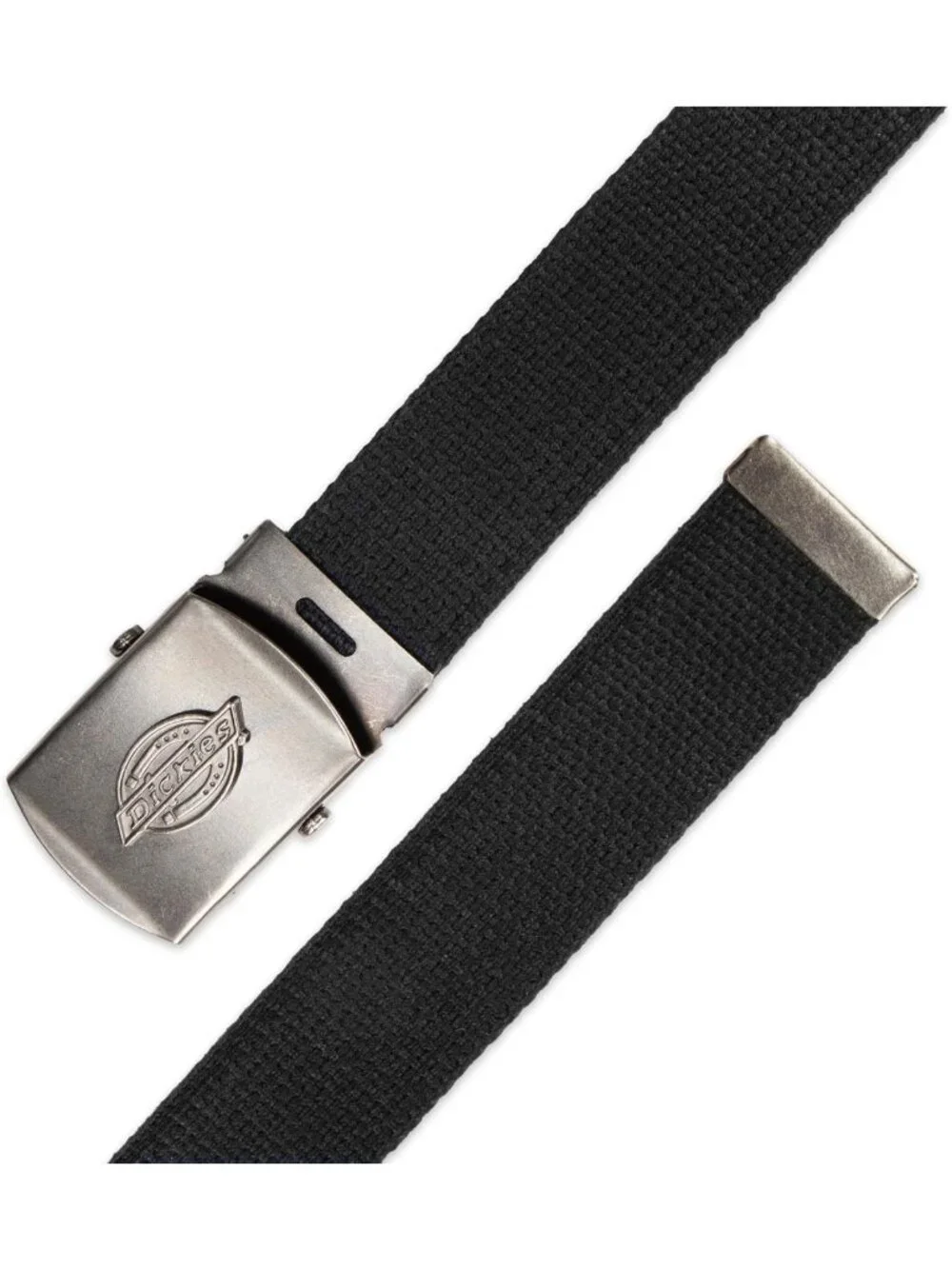 Men's Fabric Web Logo Buckle Belt - Adjustable Up to 42